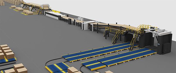 Corrugated Cardboard Conveying System